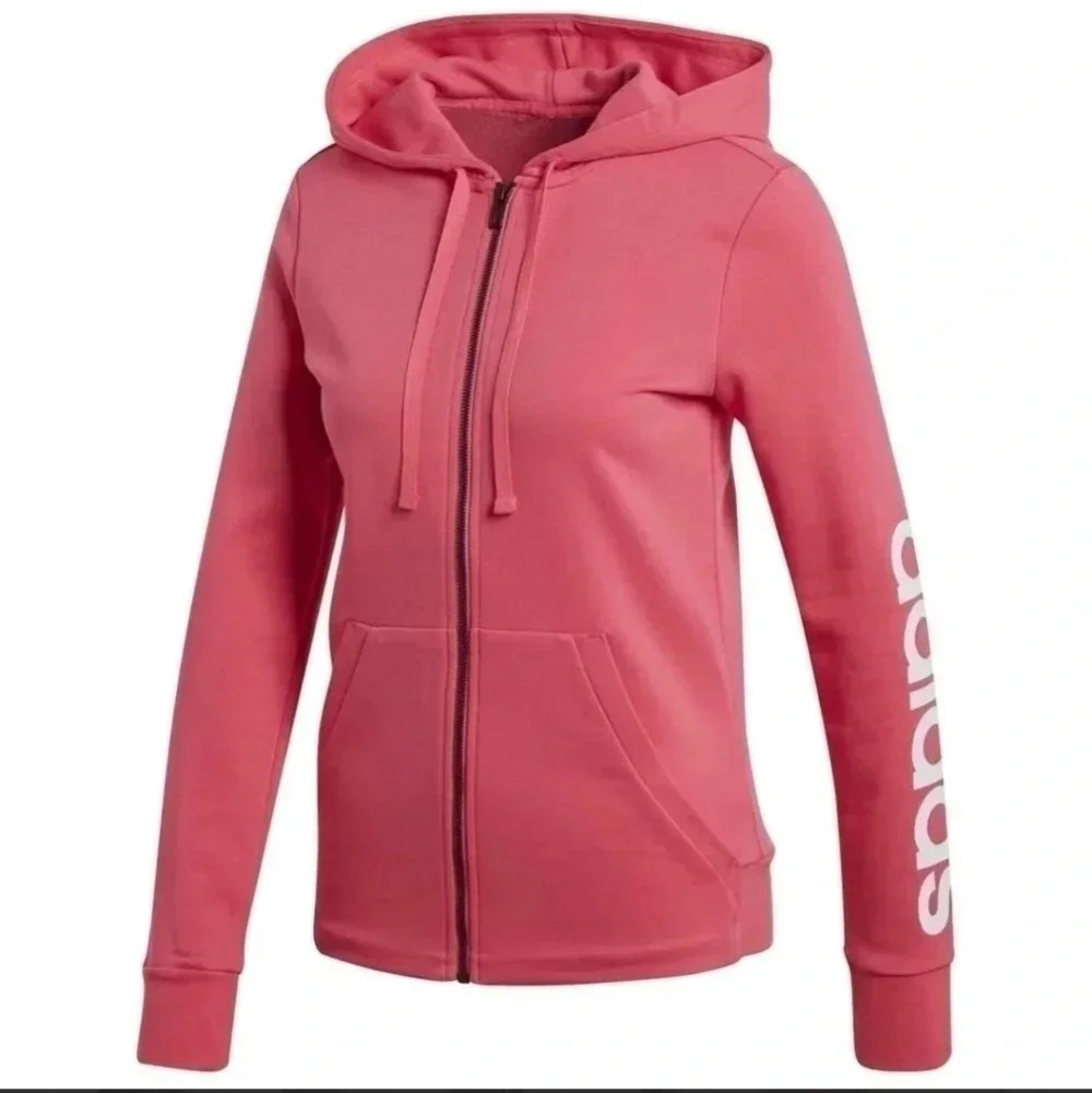 Adidas Essentials Linear Full Zip Sweatshirt - image 7